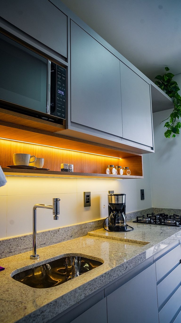 75B Apto Luxuoso com 58m² Moov Smart Home