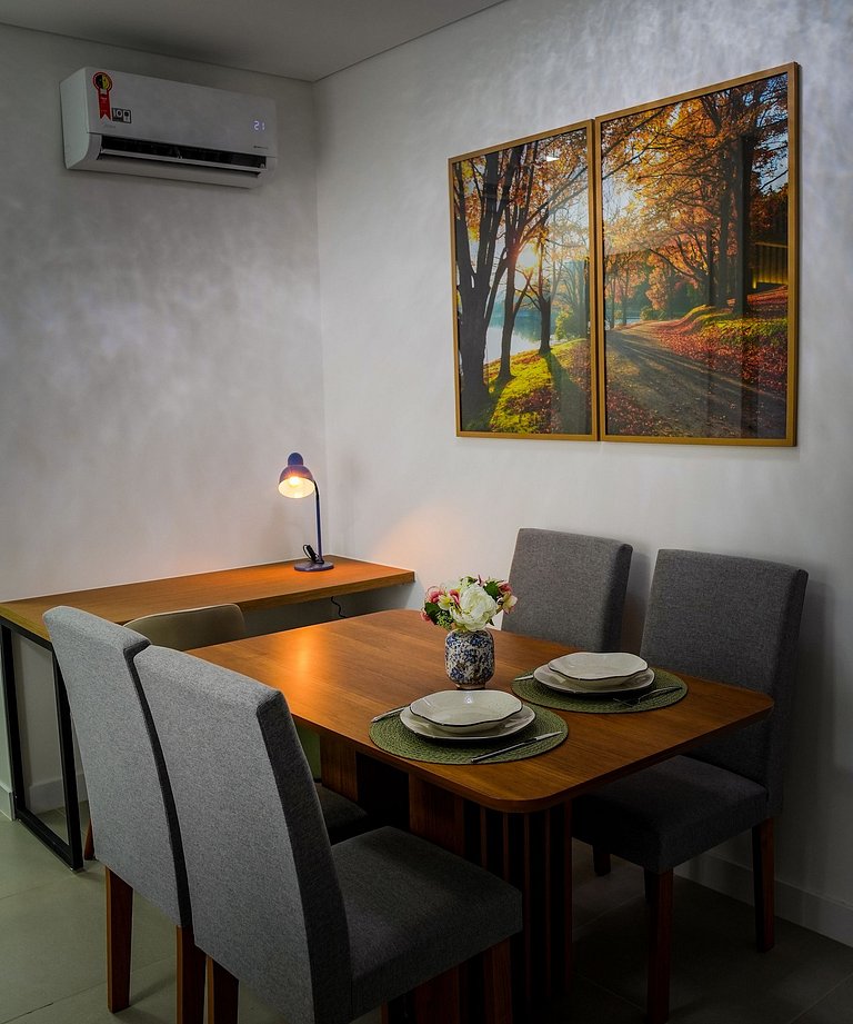 75B Apto Luxuoso com 58m² Moov Smart Home