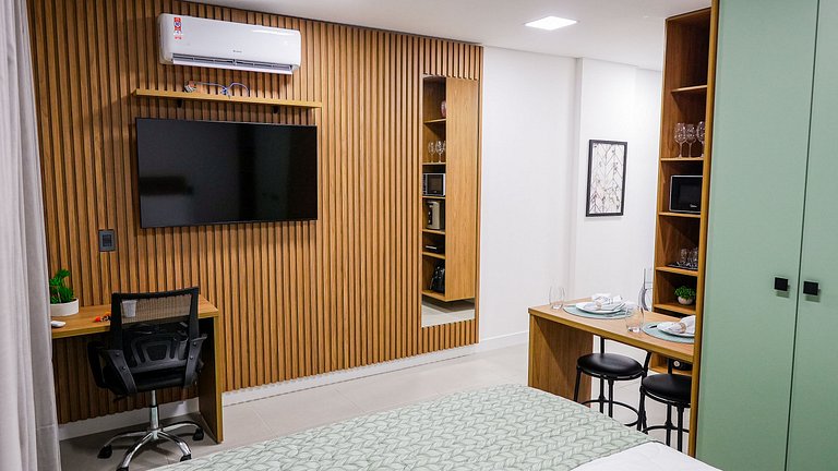 44A Studio luxo sofisticado com home office - Moov