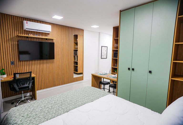 44A Studio luxo sofisticado com home office - Moov
