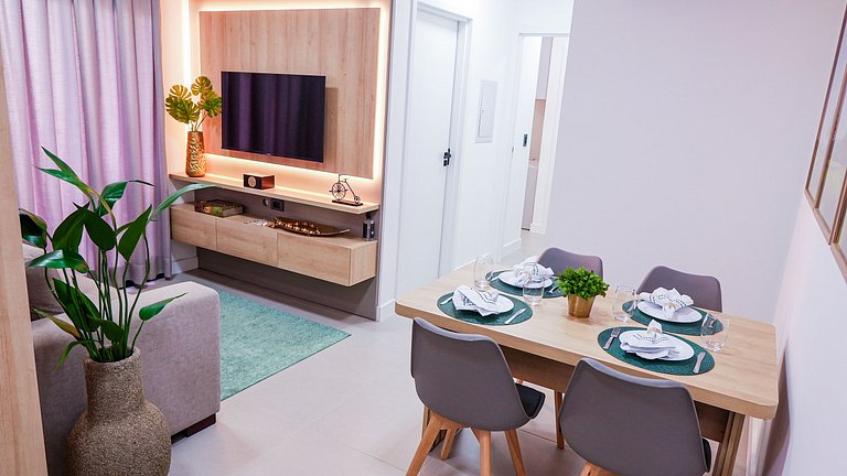 45B Apto premium elegante com suíte queen - Moov
