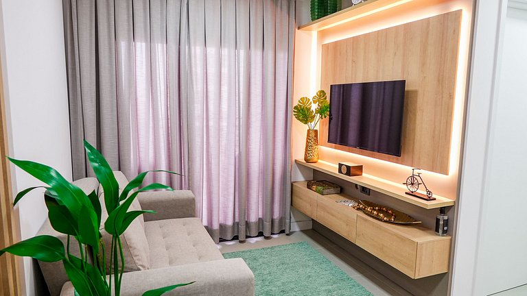 45B Apto premium elegante com suíte queen - Moov