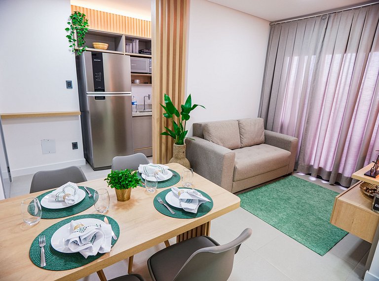 45B Apto Suite Queen + 2 Camas no Moov Smart Home