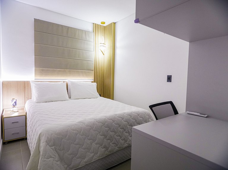 45B Apto premium elegante com suíte queen - Moov