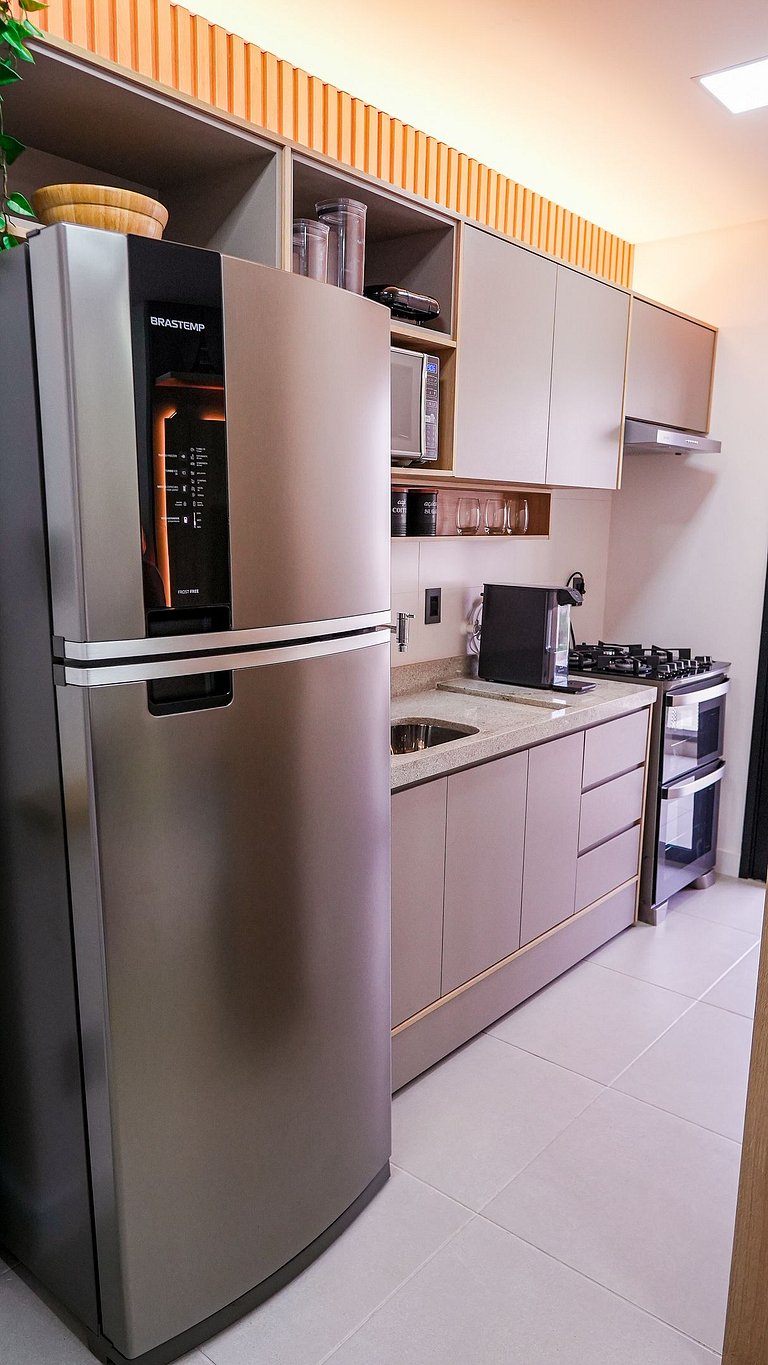 45B Apto Suite Queen + 2 Camas no Moov Smart Home