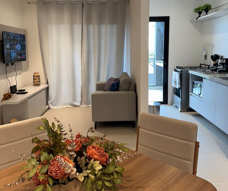 16B Apto Suite Queen + 2 Camas no Moov Smart Home