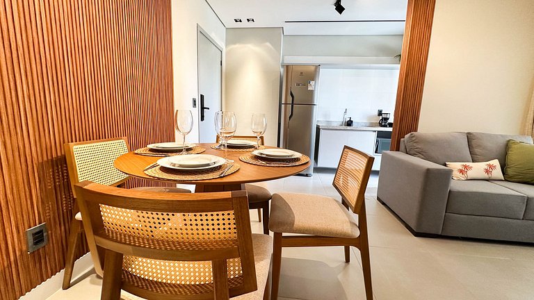 55B Apto exclusivo sofisticado com 2 banheiros