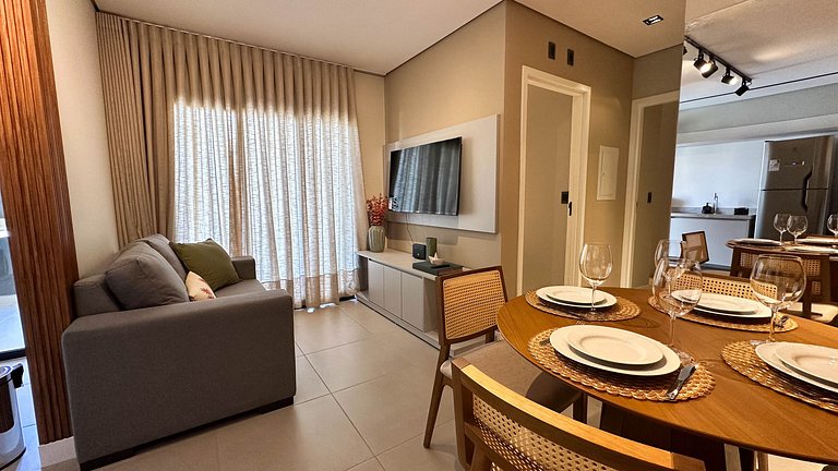 55B Apto exclusivo sofisticado com 2 banheiros