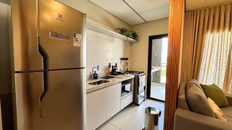 55B Apto exclusivo sofisticado com 2 banheiros