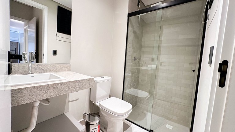 55B Apto exclusivo sofisticado com 2 banheiros