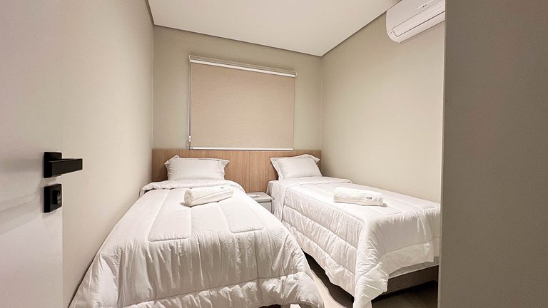 55B Apto exclusivo sofisticado com 2 banheiros
