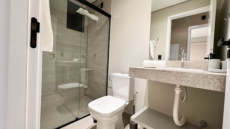 55B Apto exclusivo sofisticado com 2 banheiros