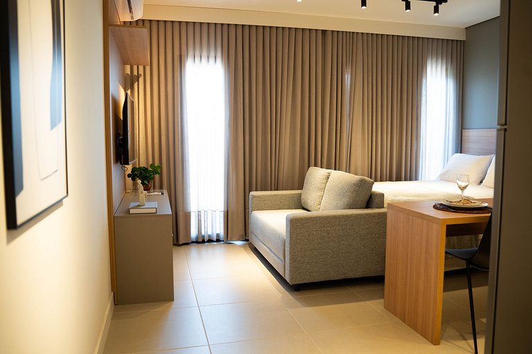 53A Studio exclusivo aconchegante com cama queen - Moov