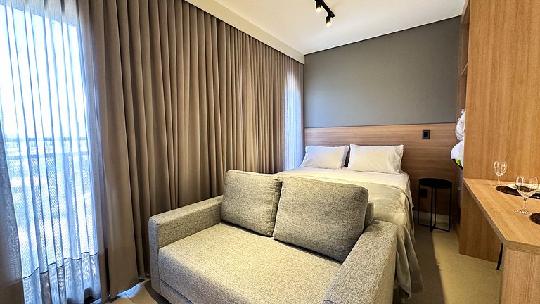 53A Studio exclusivo aconchegante com cama queen - Moov