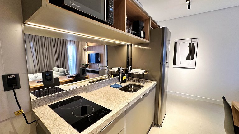 53A Studio exclusivo aconchegante com cama queen - Moov