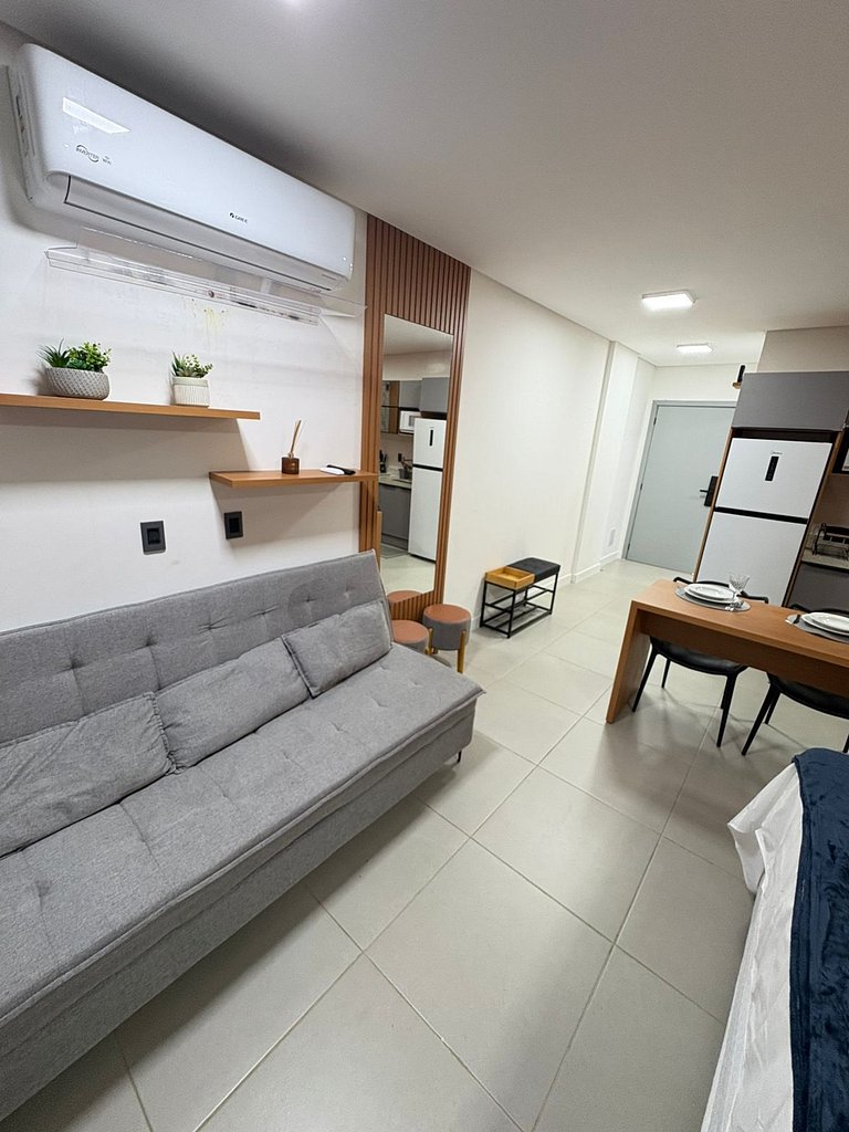 63B Studio exclusivo moderno com TV giratória