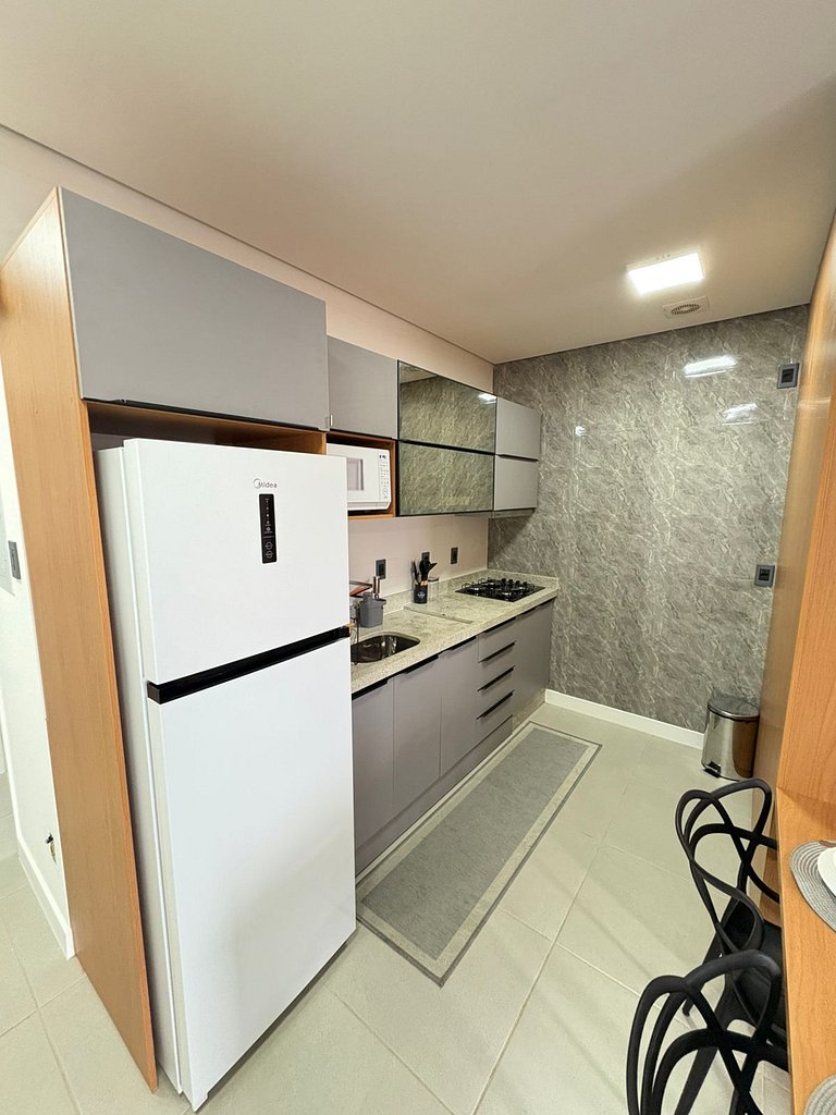 63B Studio exclusivo moderno com TV giratória