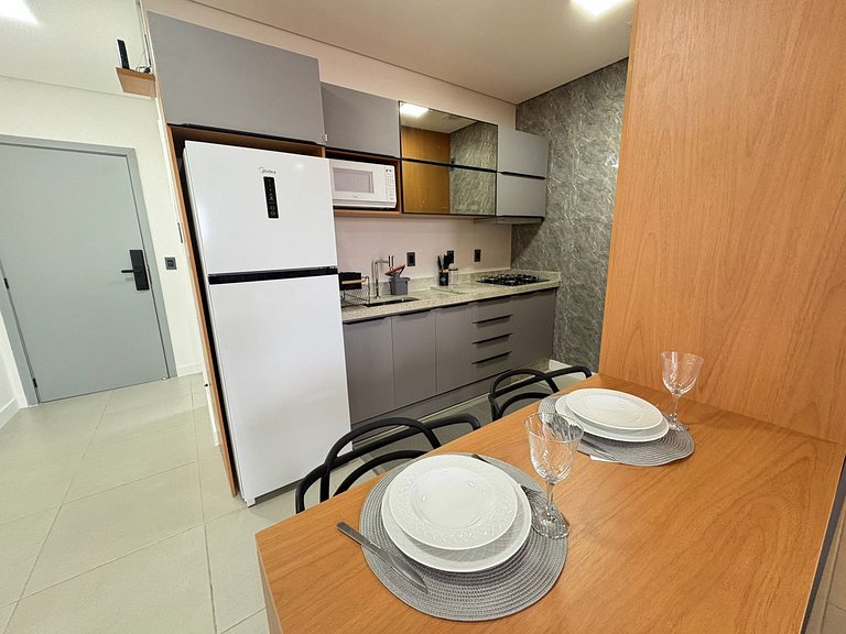 63B Studio exclusivo moderno com TV giratória
