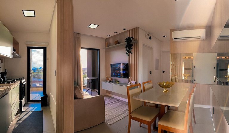 32A Apto Luxuoso com Suite Queen - Moov Smart Home