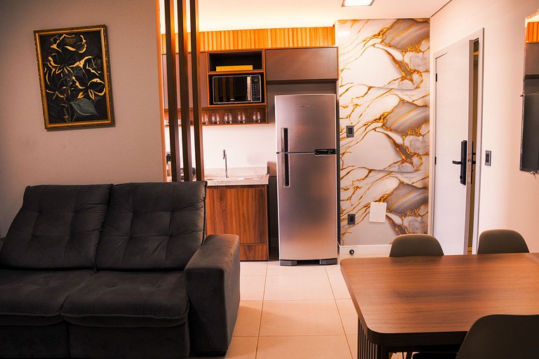 55A Apto premium aconchegante com sacada - Moov