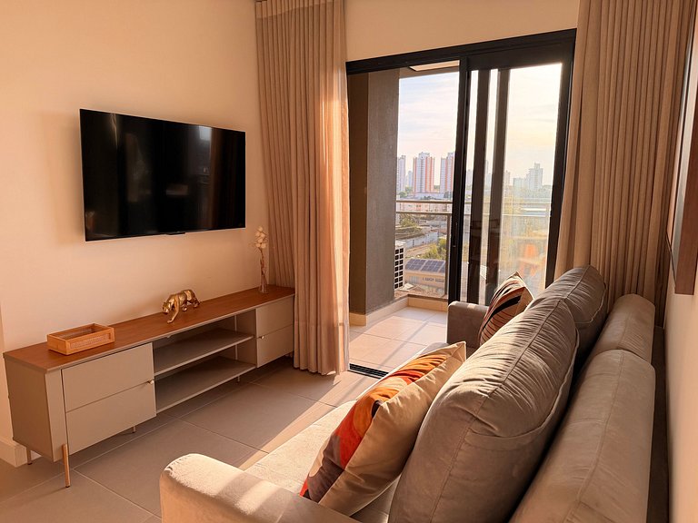 51A Apto Luxuoso Suite Cama Queen -Moov Smart Home