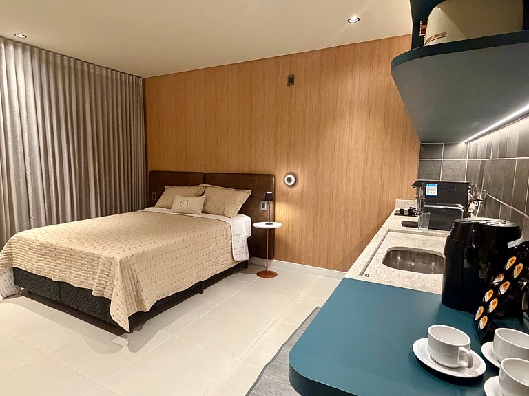 63A Studio luxo com decoração retrô - Moov Smart